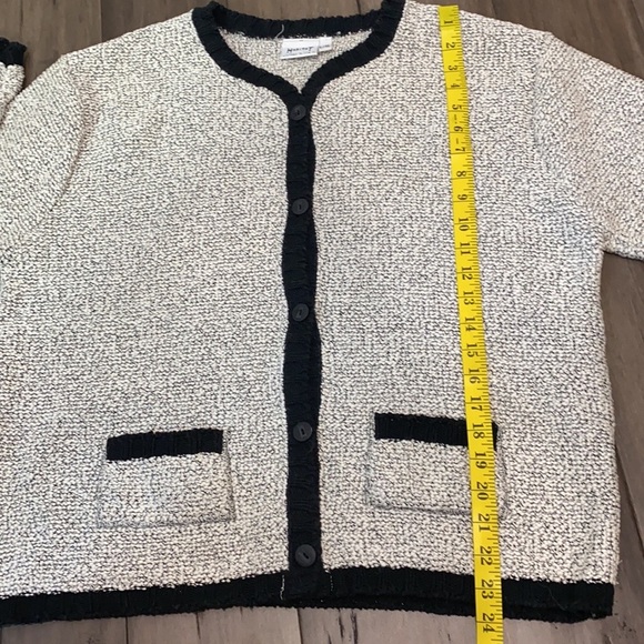 Habitat clothes to live in sweater cardigan black and white - Picture 7 of 7